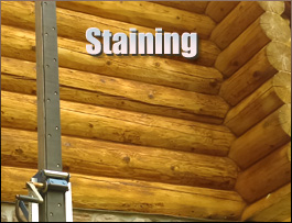  Linville, North Carolina Log Home Staining